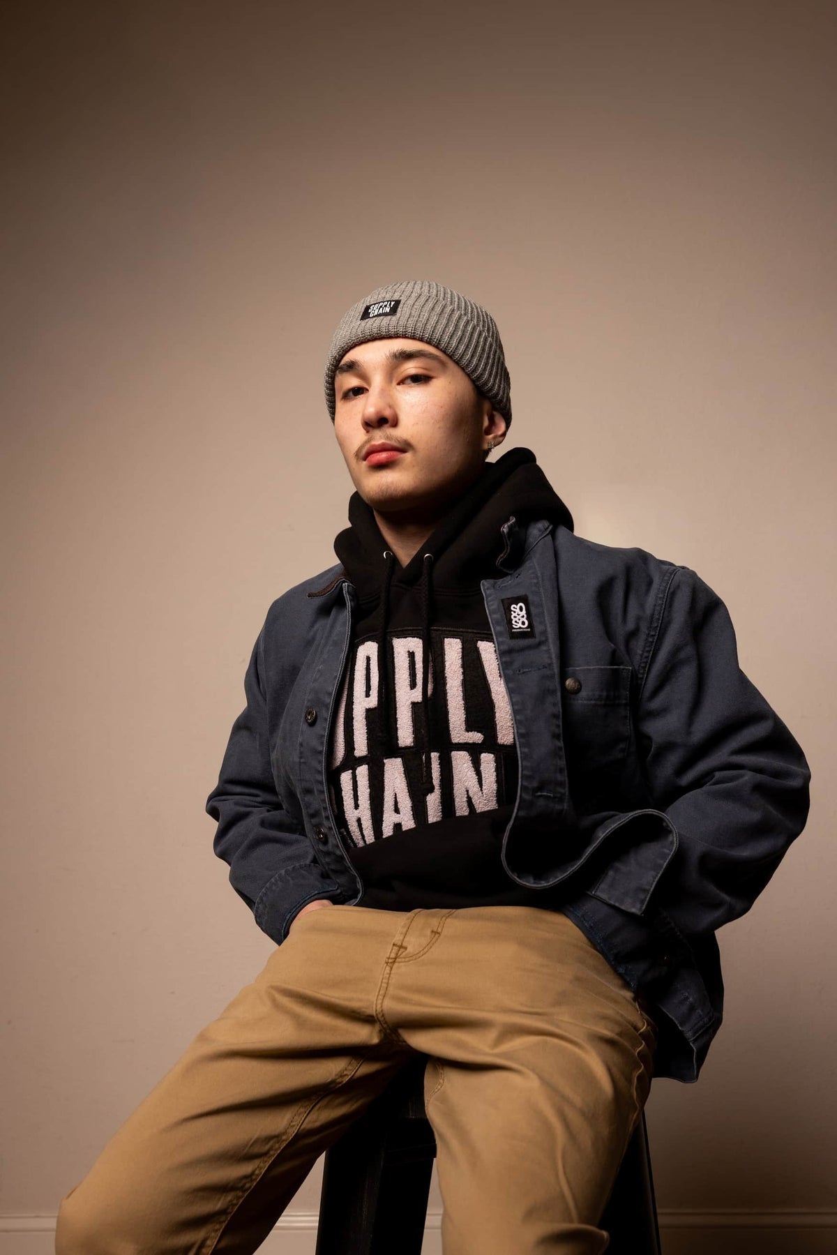 STAPLE BEANIE (GREY)