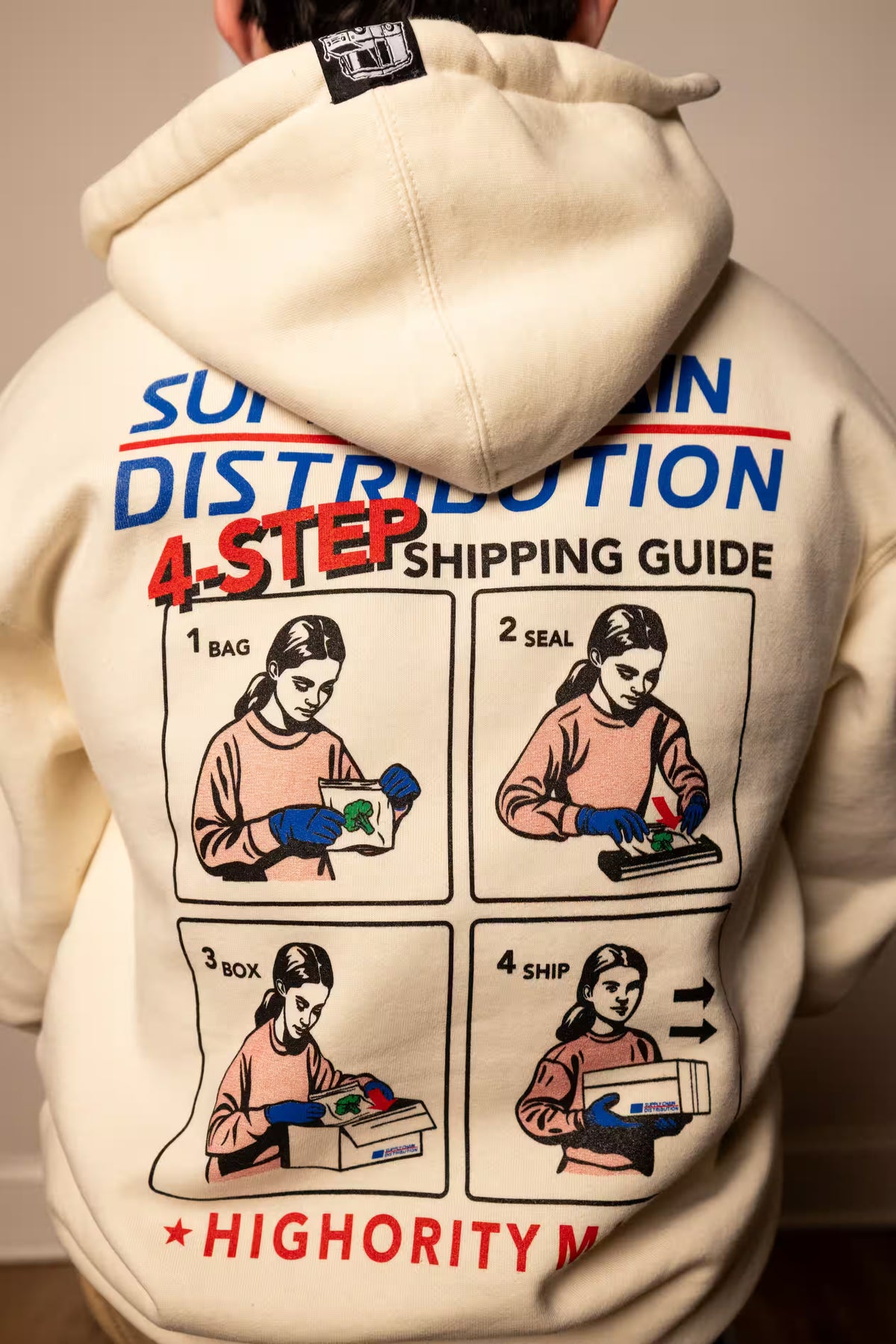 SHIP IT HOODIE (CREAM)