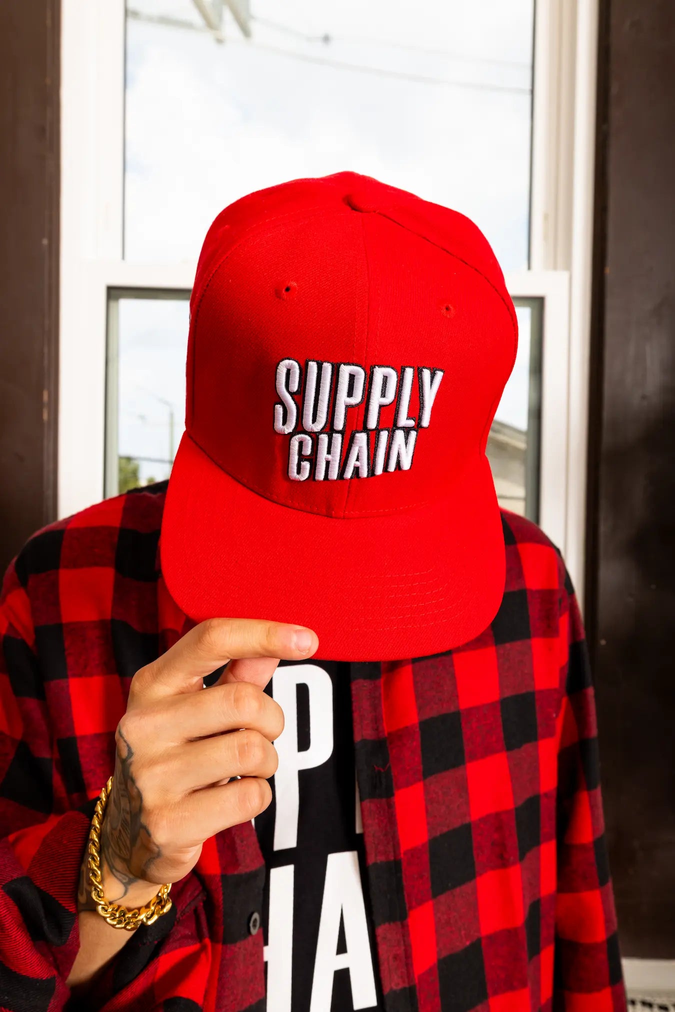 STAPLE SNAPBACK HAT (RED)